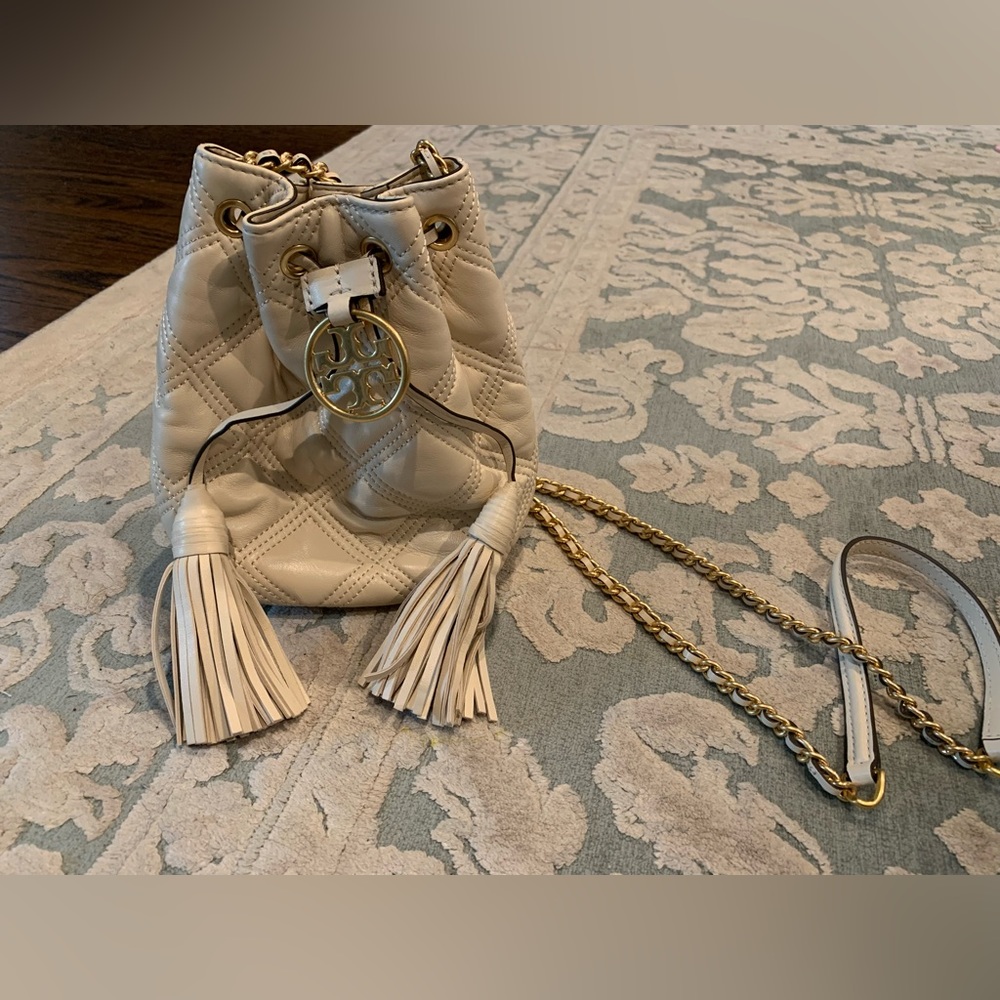 Tory Burch soft Fleming mini bucket bag